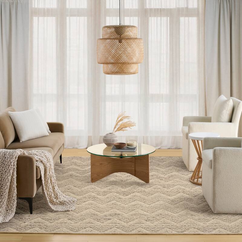 DKNY Pure Purl Modern Chevron Indoor Rug