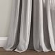 preview thumbnail 27 of 152, Lush Decor Linen Button Single Panel Window Curtain