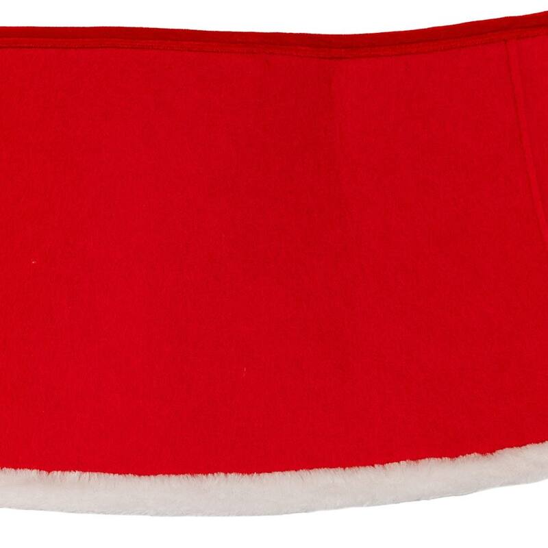 Kurt Adler luxurious 10 x24-Inch Quilted Red Velvet Tree Collar