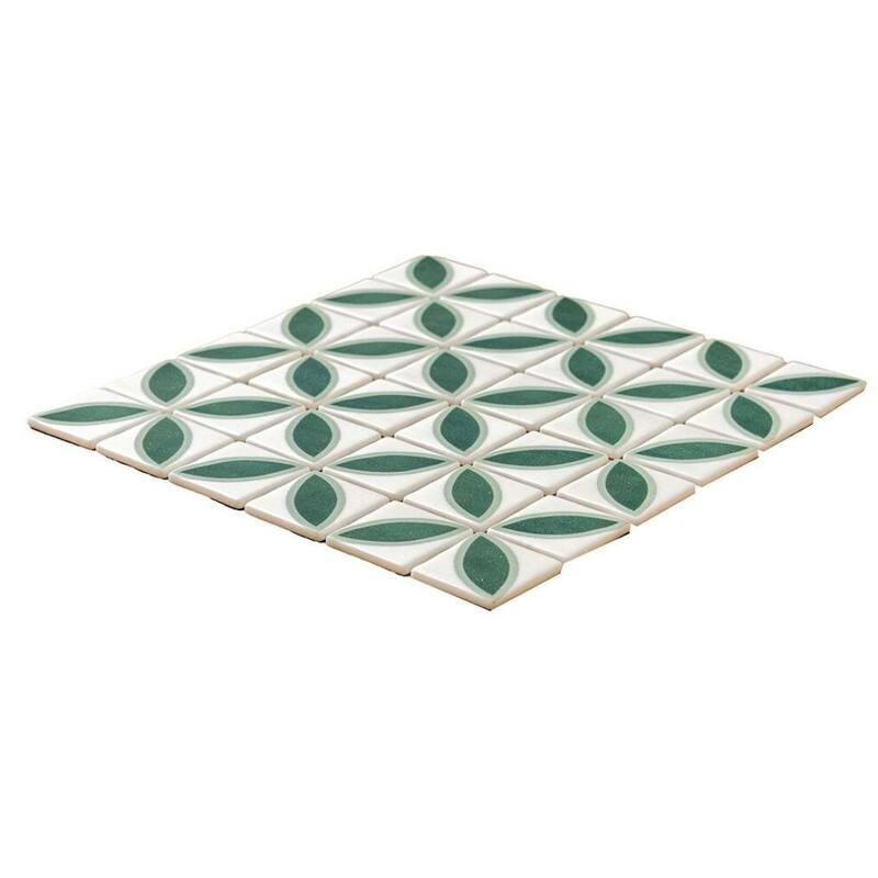The Tile Life Eterna Lily 2x2 Glass Floor & Backsplash Wall Tile