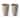 Glitzhome 19.75" H Eco-Friendly Oversized Faux Ceramic Diamond Textured Tall Planter Porch Flowerpot (Set of 2)