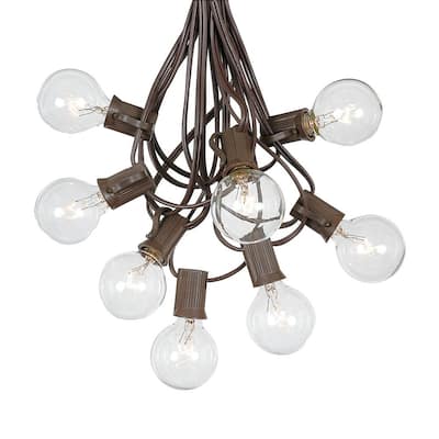 100 Foot G40 Outdoor Globe Patio String Lights - Set of 125 G40 Globe Bulbs