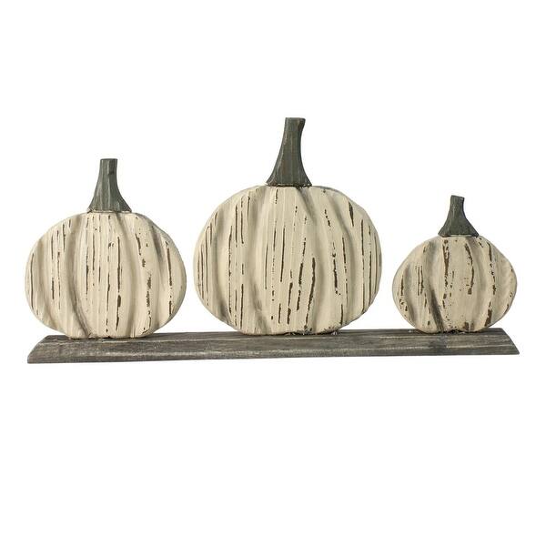 Shop 16 5 Three Little Pumpkins Fall Harvest Decoration On Sale