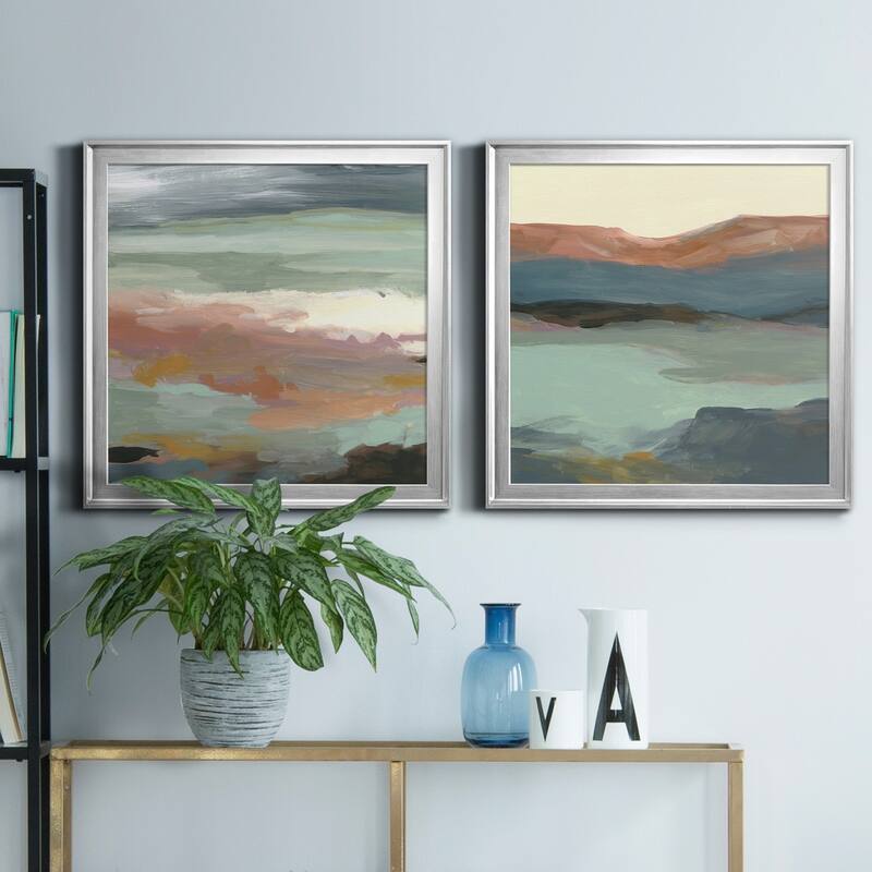 Ocean Bluffs-Premium Framed Canvas - Ready to Hang - Multi-Color