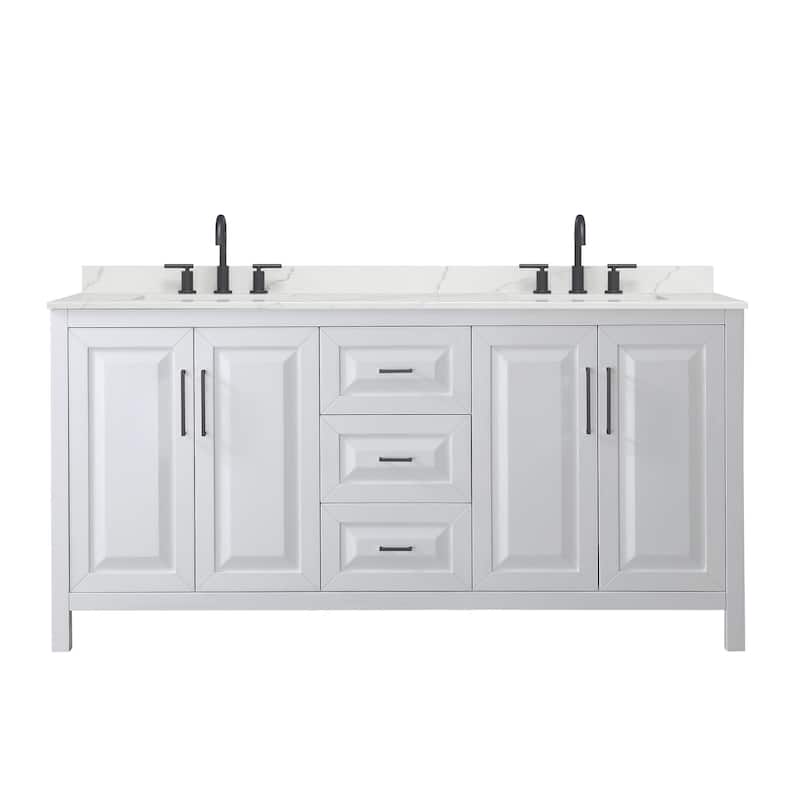Wyndham Collection WCV252572D-QTZ-US3MXX Daria 72" Free Standing