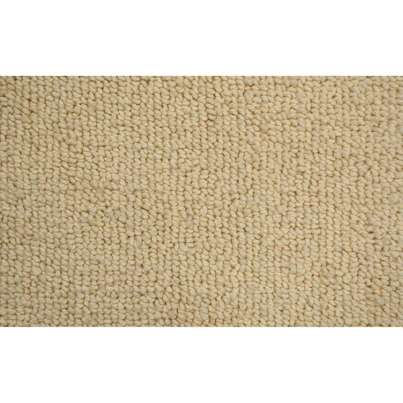 Queen Cotton Washable Bathroom Rug, or Set in Natural