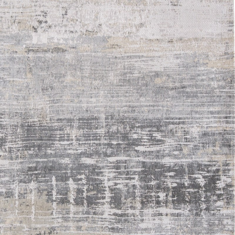 Hehi Geometric Abstract Modern Non Skid Woven Area Rug By HomeRoots - 48' X '48' X '0.12