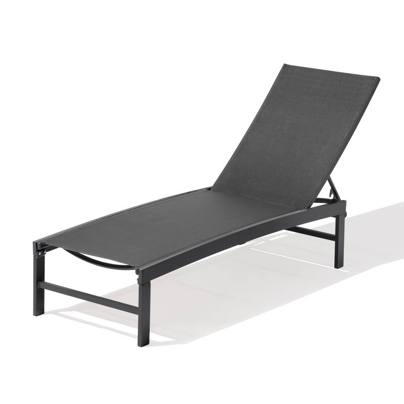 Outdoor Patio Adjustable Chaise Lounge Chair