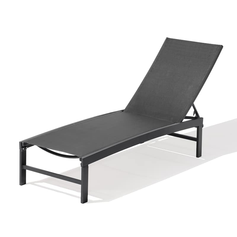 Pellebant Outdoor Patio Adjustable Chaise Lounge Chairs - N/A