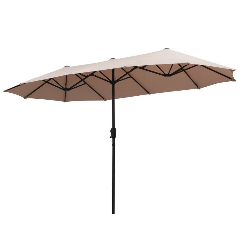 Autlaycil 13 FT Patio Umbrella with Sun Protection & Easy Crank