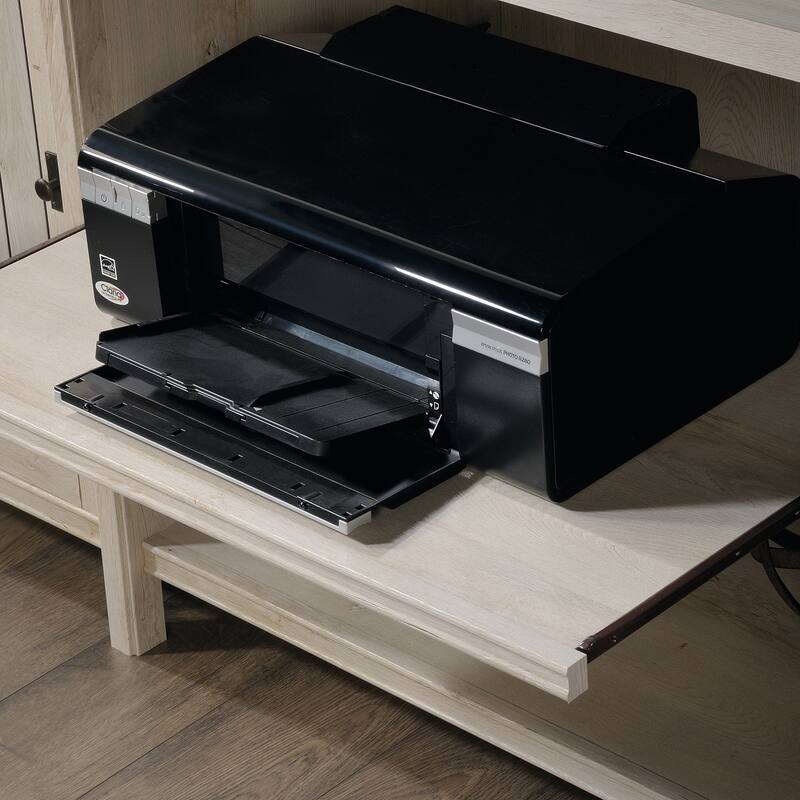 Engineered Wood Coastal Credenza with Cabinets and Shelves, Gray - 65.12" W × 21.89" D × 30.00" H