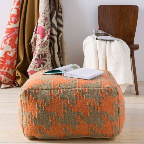 Shop Surya Pouf 170 Indoor Pouf From The Surya Poufs Collection Overstock 18621184