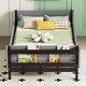 preview thumbnail 3 of 9, Twin Size Bed with Headboard, Footboard, Side Safeguards, and Integrated End-of-Bed Bookshelf