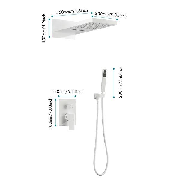 Wall Mounted Shower System with Handheld - Bed Bath & Beyond - 38408146