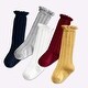 preview thumbnail 5 of 5, CozyWay Baby Knee High, Cable Knit, White/Gray/Navy/Red/Mustard - 5 pair