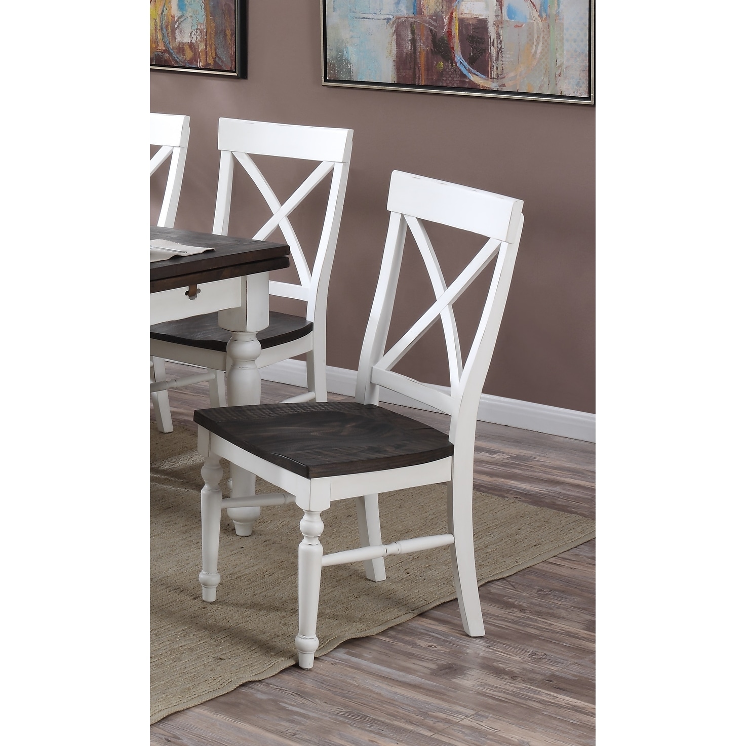 Farmhouse x sale back dining chairs