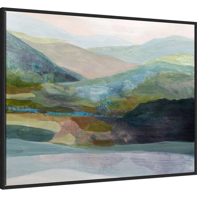 Misty Morning by Farren Lee (42 x 32 in.), Framed Canvas Wall Art Print