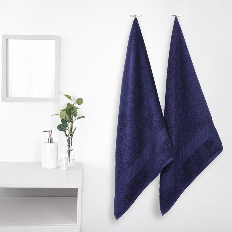 Superior Kendell Egyptian Cotton Solid Medium Weight Bath Towel Set of 2