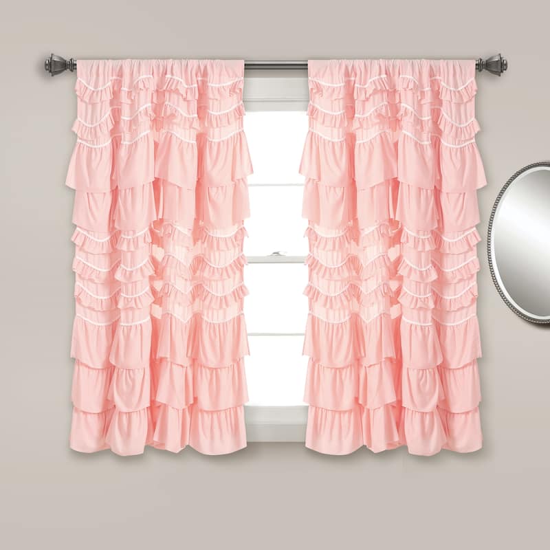 The Gray Barn Hallelujah Acres Window Curtain Panel - 63 Inches - Blush