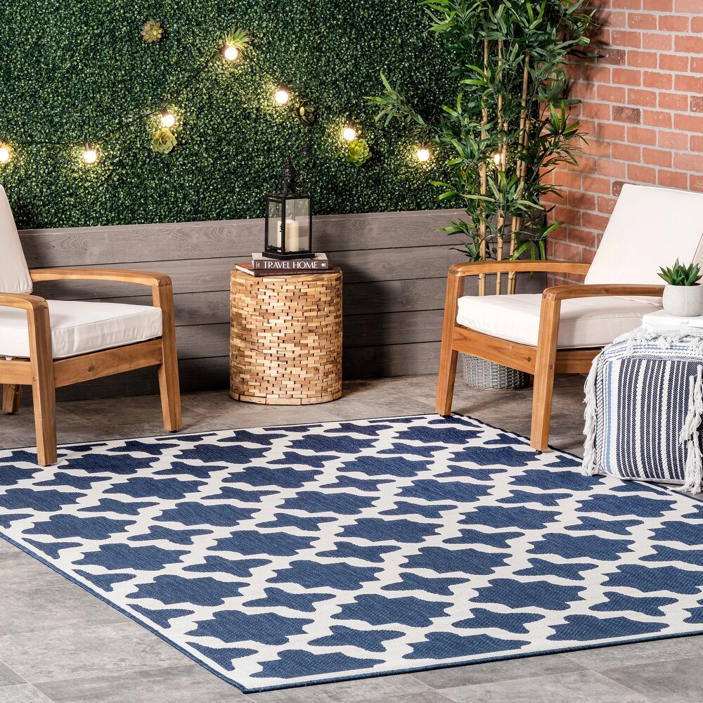 Nautica Greenwich Geometric Natural Indoor/Outdoor Area Rug