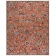 preview thumbnail 6 of 14, SAFAVIEH Handmade Blossom Tatja French Country Floral Wool Rug 9' x 12' - Rust/Blue