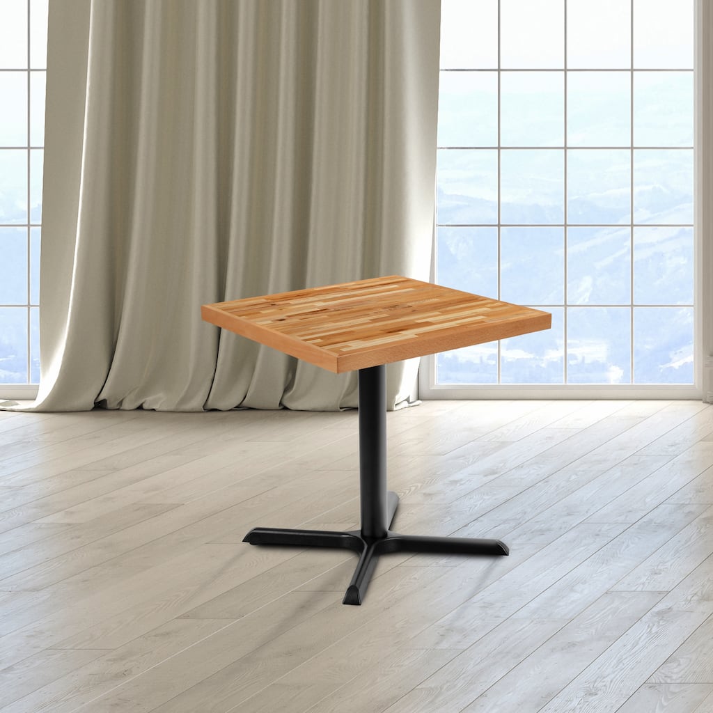 Square Solid Wood Butcher Block Tabletop