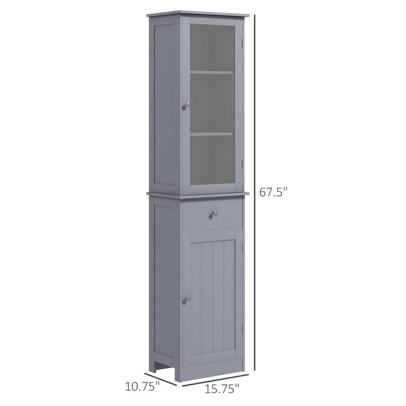 Kleankin Slim Bathroom Storage Cabinet