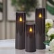 preview thumbnail 15 of 17, Flickering Flameless Candles Acrylic Shell Pillar 3D Wick LED Candles with Timer for Wedding Christmas Home Decor Set of 5