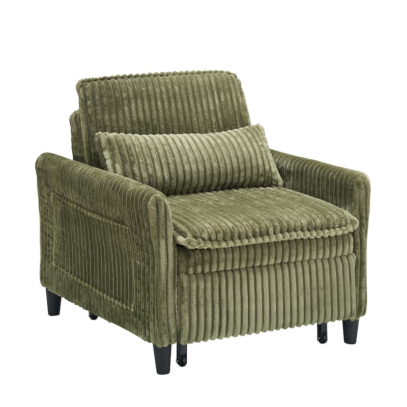 Anmytek Comfortable Small Space Lazy Sofa Bed with Pillow for Apartment Bedroom Balcony