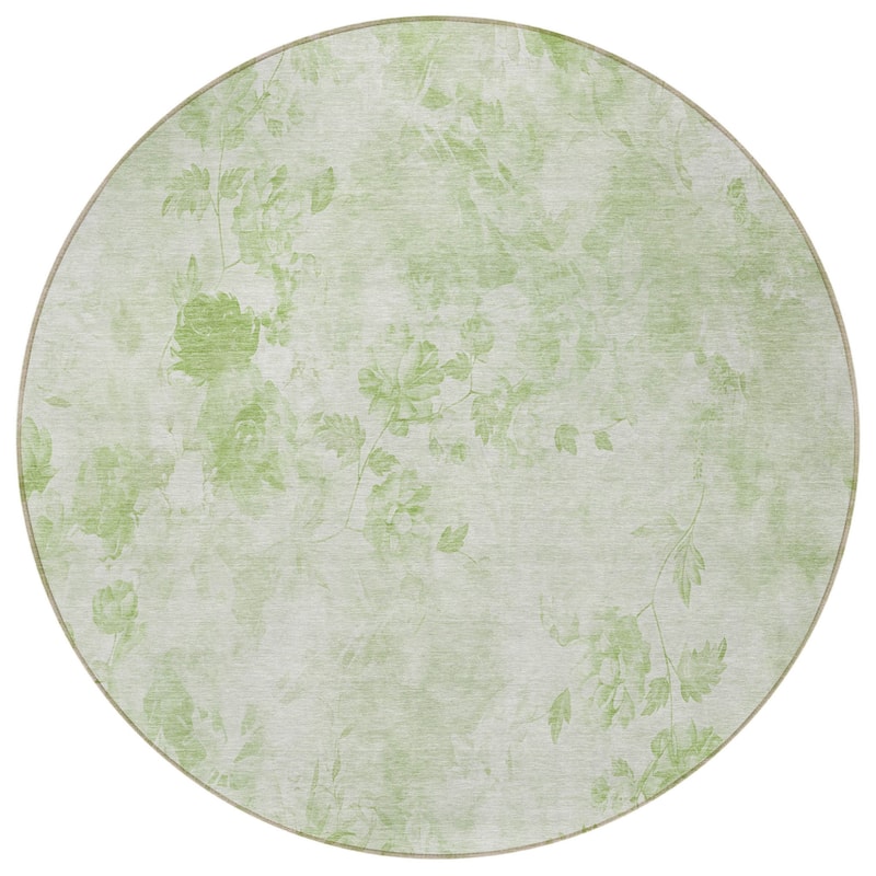 HomeRoots Floral Transitional Rectangle Outdoor Rug