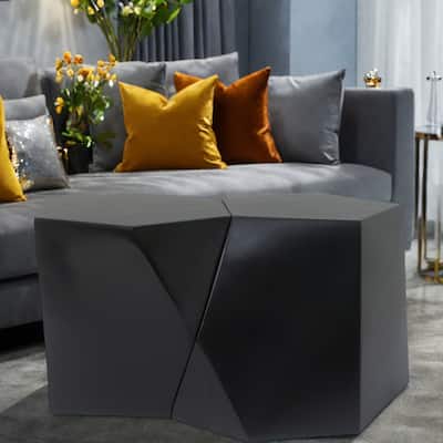 30.25 Magnesium Oxide 2-Piece Coffee Table Set for Indoor/Outdoor Use