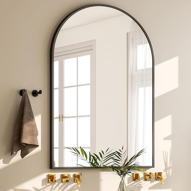 Bathroom Mirror, Arched Vanity Bathroom Mirror for Over Sink, Entryway, Living Room,Bedroom