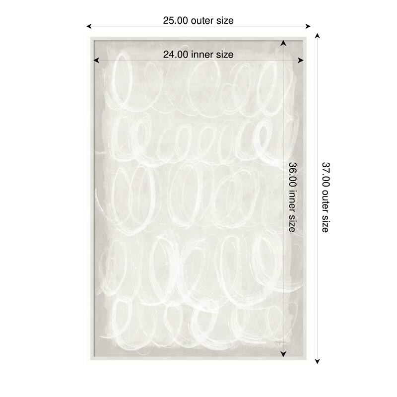 Amanti Art Framed Fabric Pinboard Calming Thoughts I by Mary Urban Printed Bulletin Board - Board Size 24 x 36