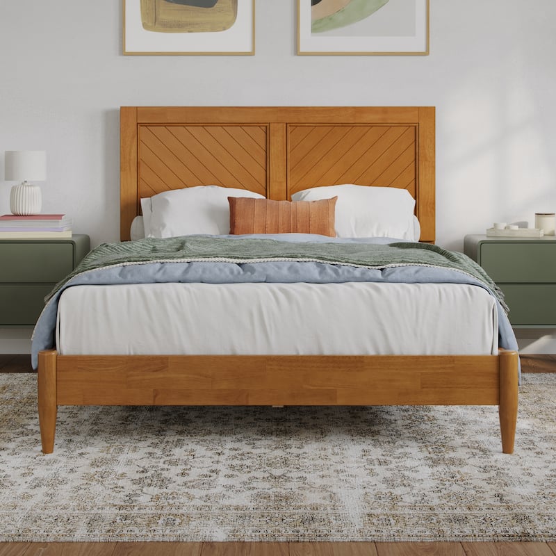 Berkshire Solid Wood Low Profile Platform Bed