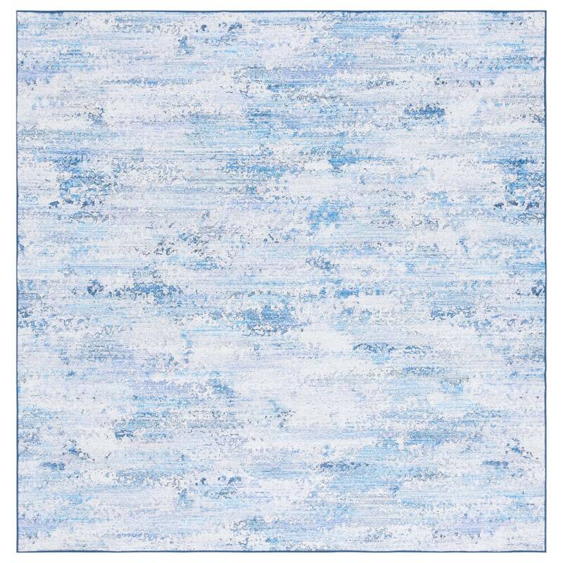 SAFAVIEH Malibu Karoline Modern & Contemporary Rug - 6' Square - Grey/Blue