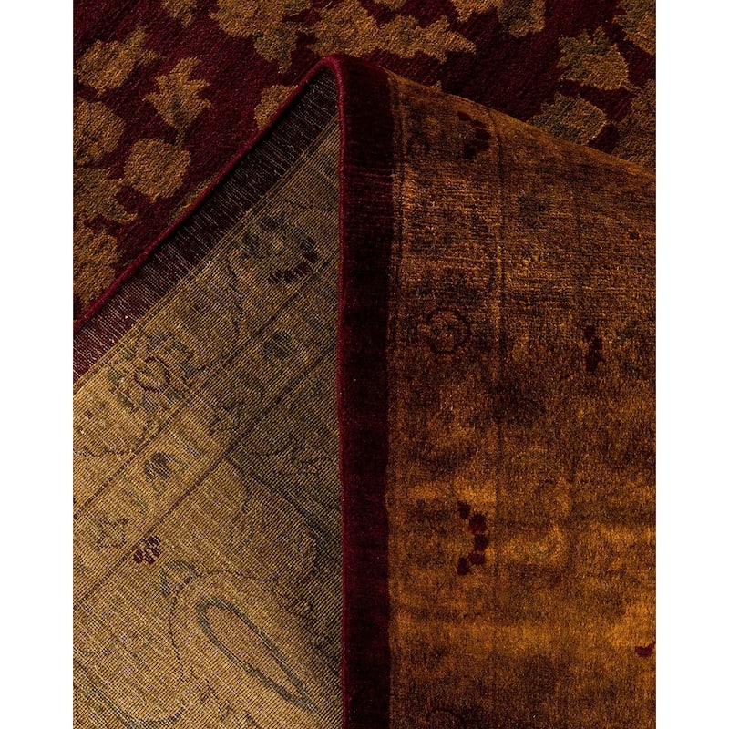 Overdyed, One-of-a-Kind Hand-Knotted Area Rug - Gold - 8' 2" x 10' 1"