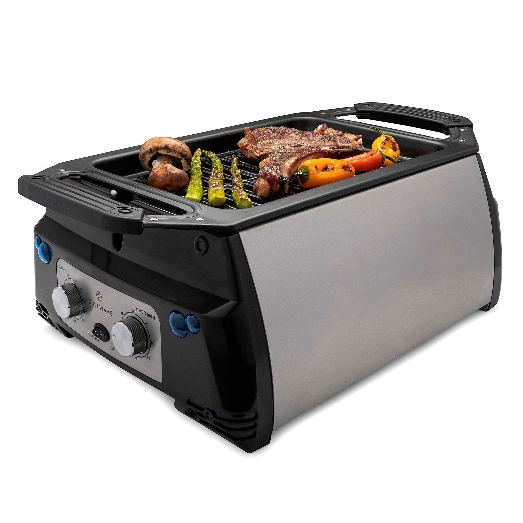 ChefWave Sosaku Smokeless Infrared Rotisserie Indoor Tabletop Grill - 18.9  x 14.2 x 7.9 - Bed Bath & Beyond - 30792844