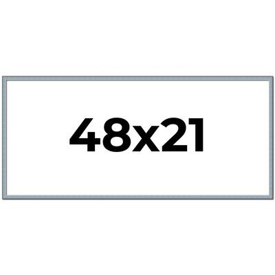 48x21 Frame Rustic Sky Blue Solid Wood Picture Frame | 0.75 Inch