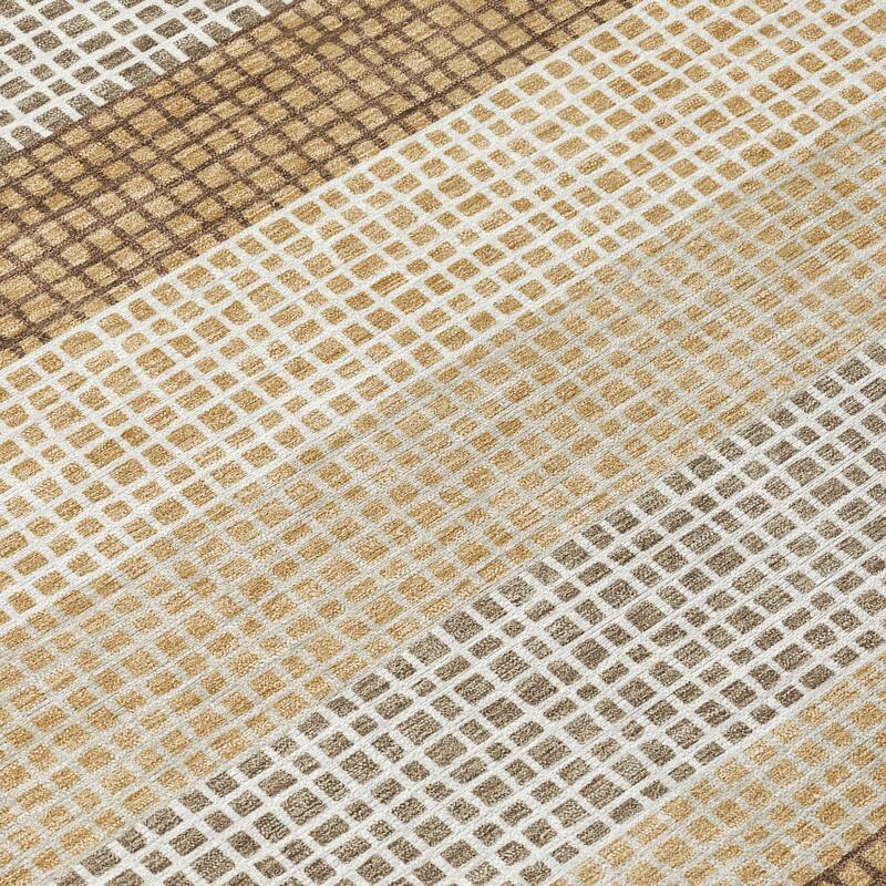 Machine Washable Indoor/ Outdoor Cabana Stripe Chantille Rug