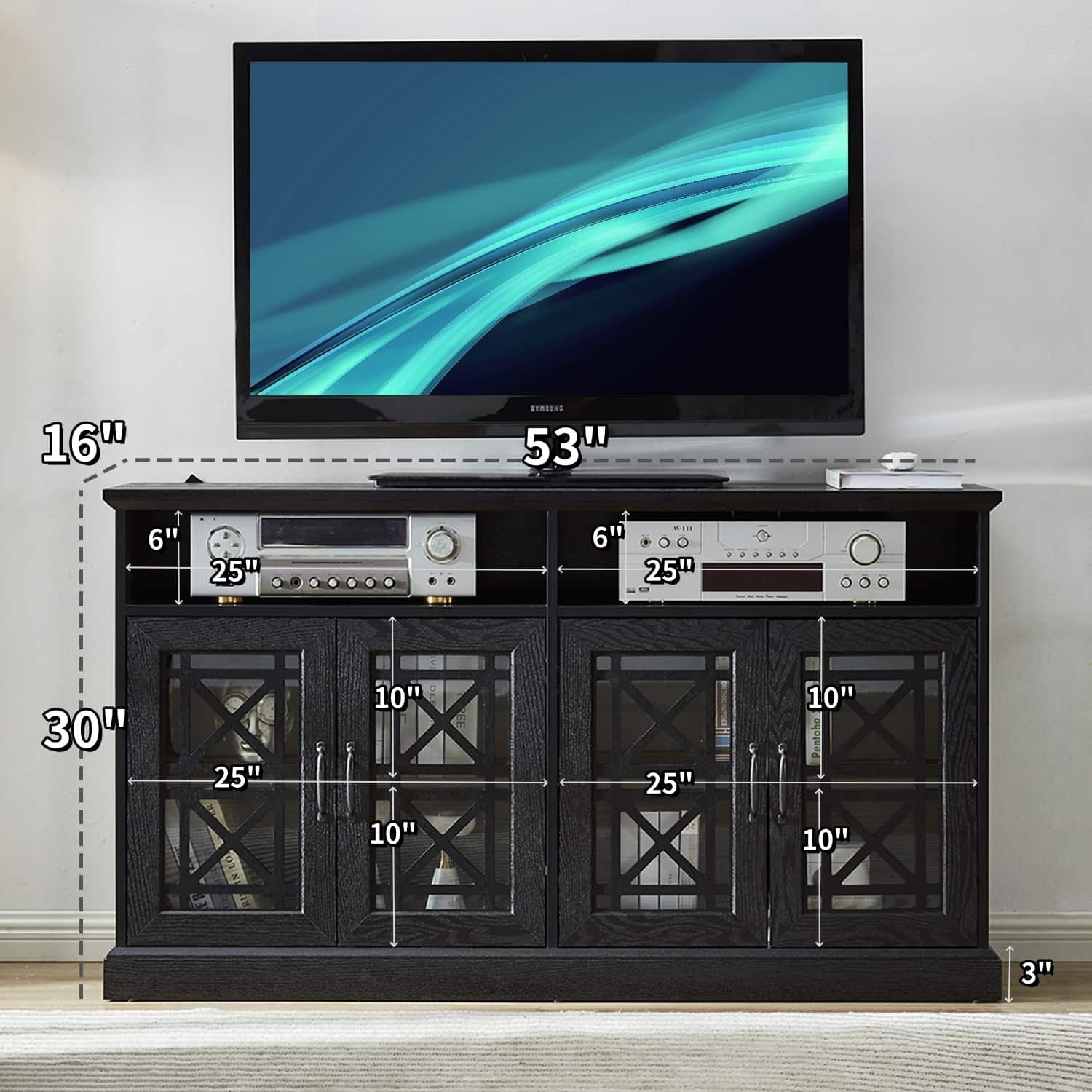TV Console/Storage Buffet Grain Finish Bed Bath & Beyond 39887919