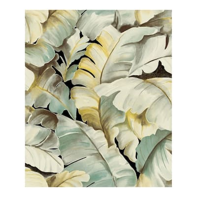 Mardan Light Green Banana Leaf Wallpaper - 21 x 396 x 0.025
