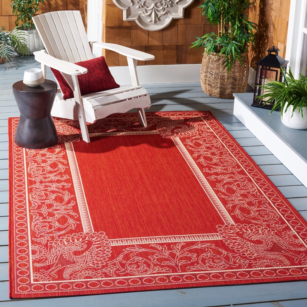 SAFAVIEH Courtyard Kitija Indoor/ Outdoor Waterproof Patio Backyard Rug