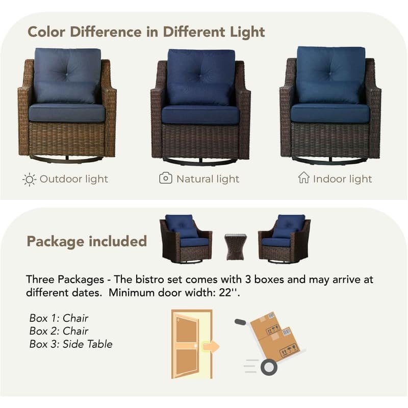 Murphy 4-Piece Outdoor Wicker Patio Furniture Conversation Sofa Sets