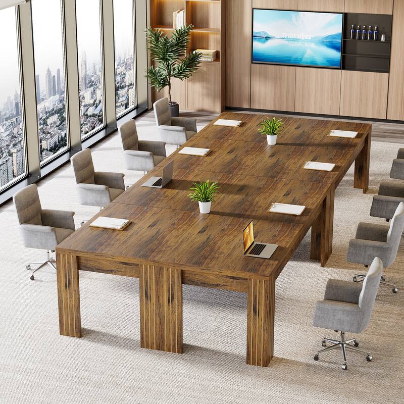 78.74 Inch Rectangular Conference Room Table for 6-8 People - 78.74" W x 27.56" D x 29.53" H