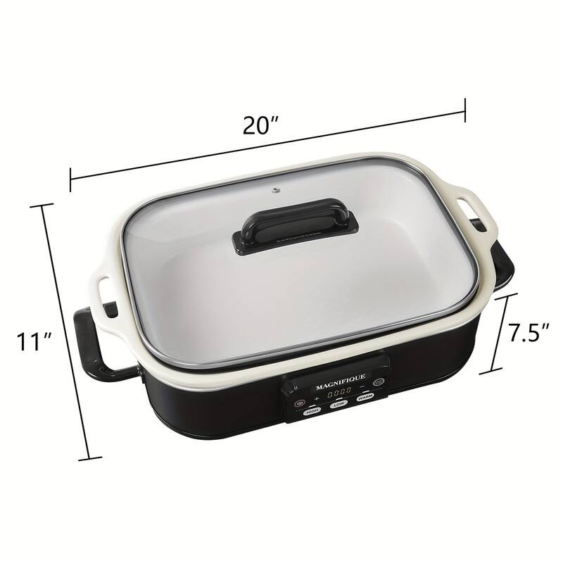 Black Programmable slow cooker for Family Dinner