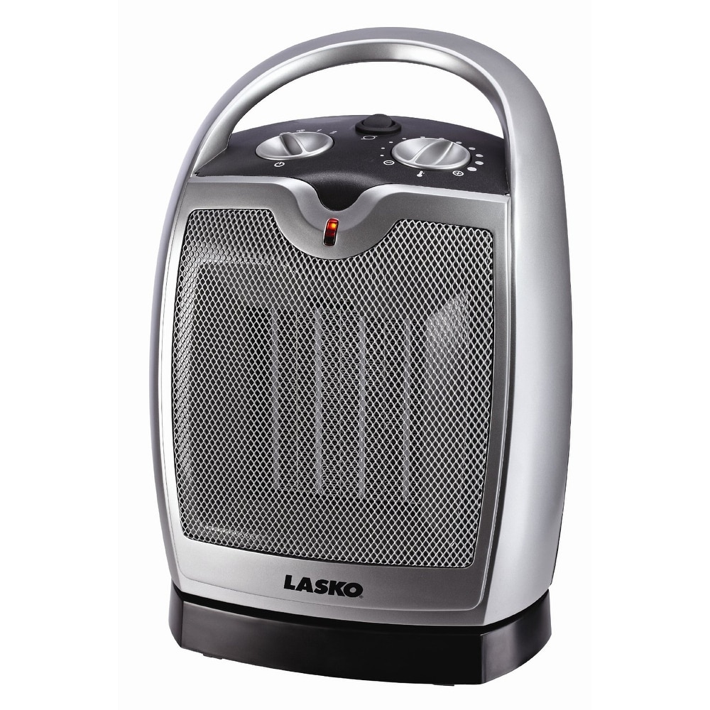 Lasko 5409 Oscillating Ceramic Tabletop/Floor Heater With Thermostat, 1500 Watts