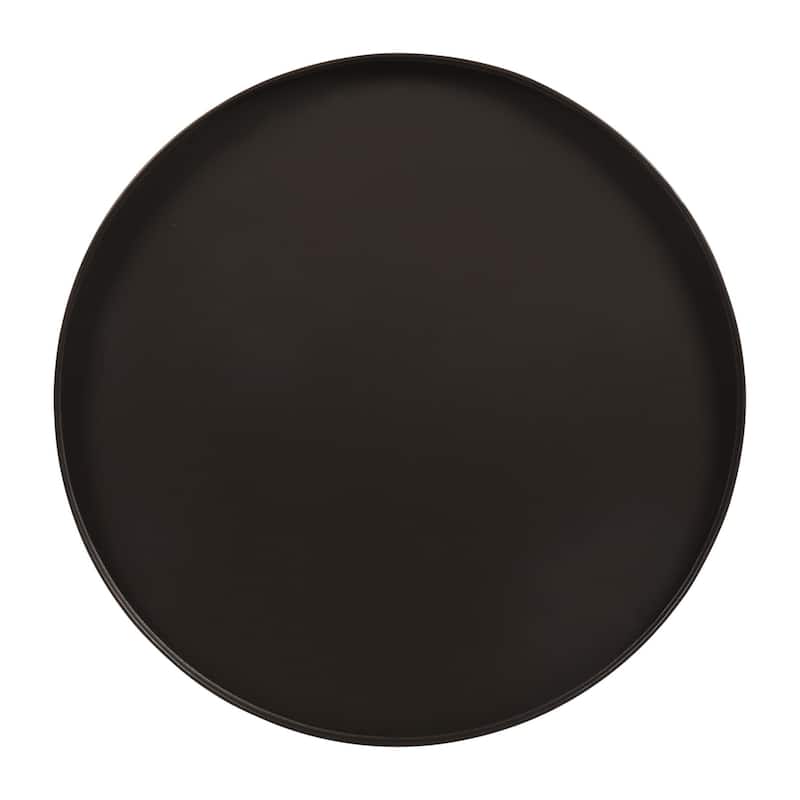 Rock Tray Top Tripod Accent Table in Gunmetal