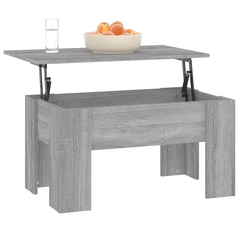 vidaXL Coffee Table Lift Top End Table Accent Side Sofa Table Engineered Wood - 31.1" x 19.3" x 16.1"