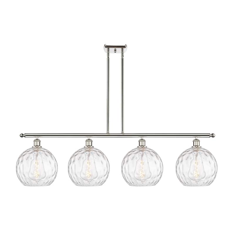 Innovations Lighting Athens Water Glass - 4 Light 48" Island Light