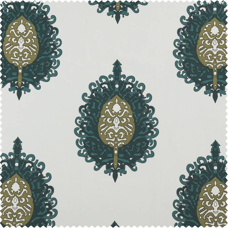 Exclusive Fabrics Mayan Printed Cotton Window Valance - 50 X 19